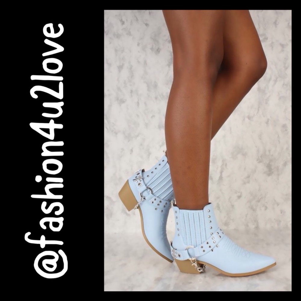Cape Robbin Dove Booties Light Blue - Picture 2 of 3